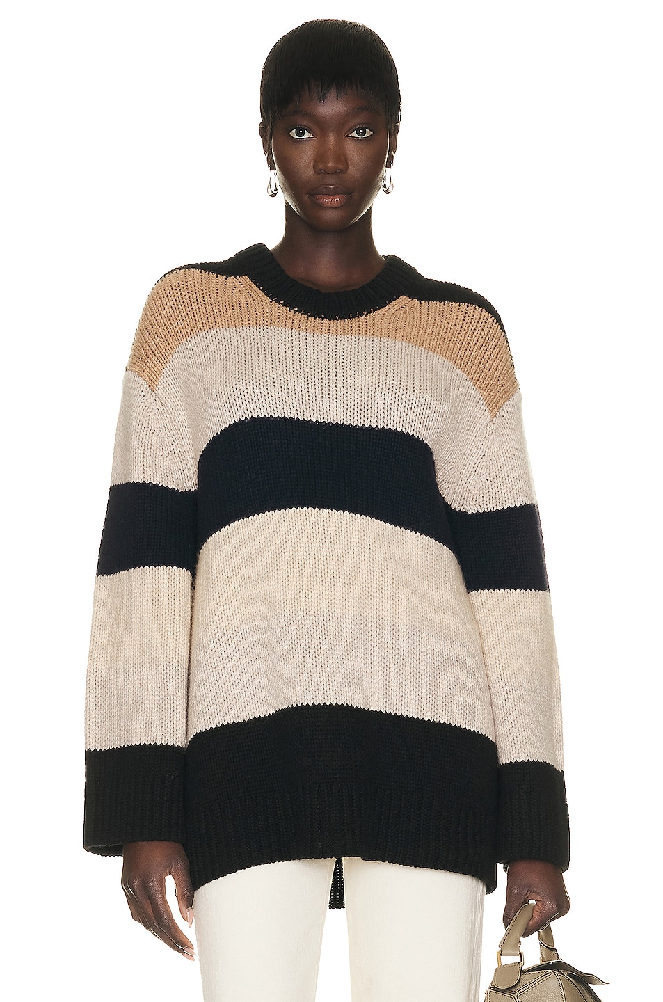 Image 1 of KHAITE Jade Sweater in Neutral Multi