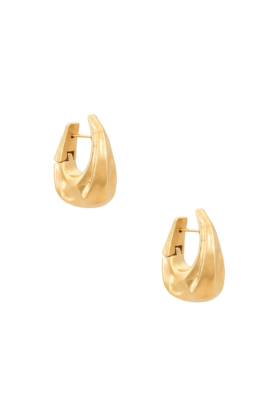Image 1 of KHAITE Olivia Small Hoop Earrings in Gold