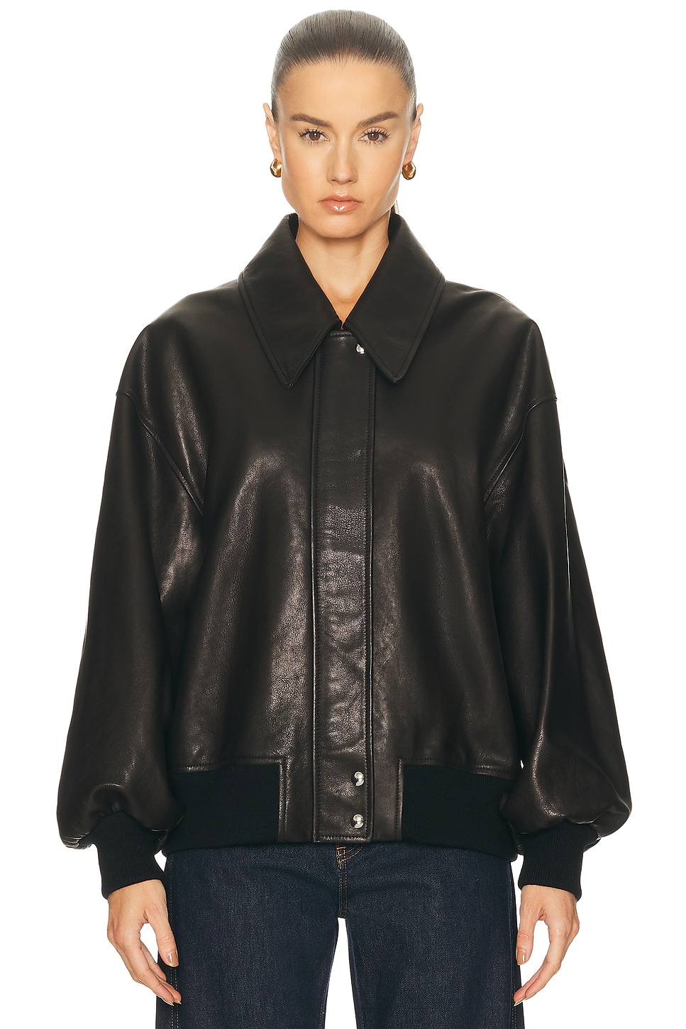 Image 1 of KHAITE Shelman Jacket in Black