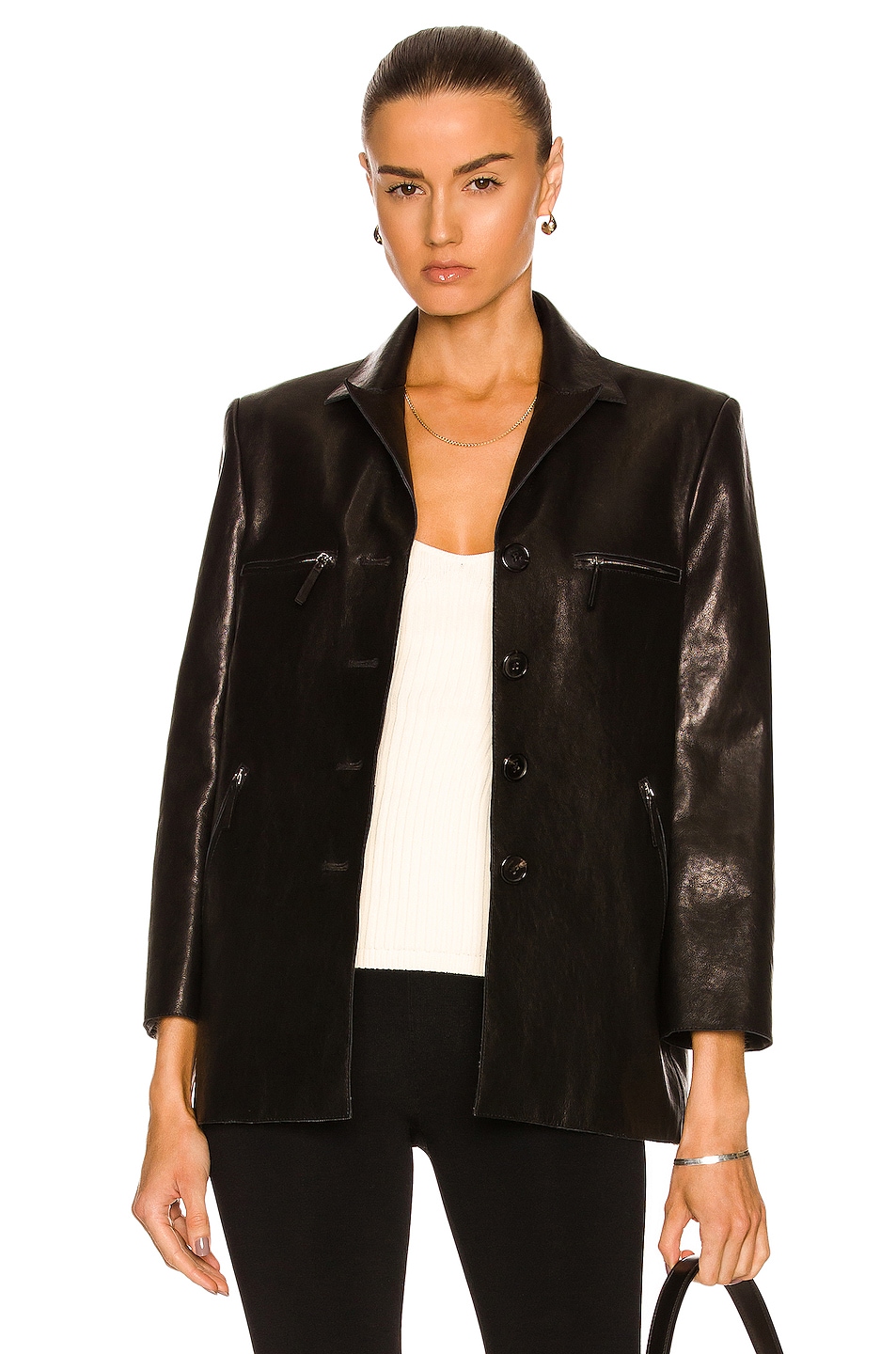Image 1 of KHAITE for FWRD Russo Jacket in Black