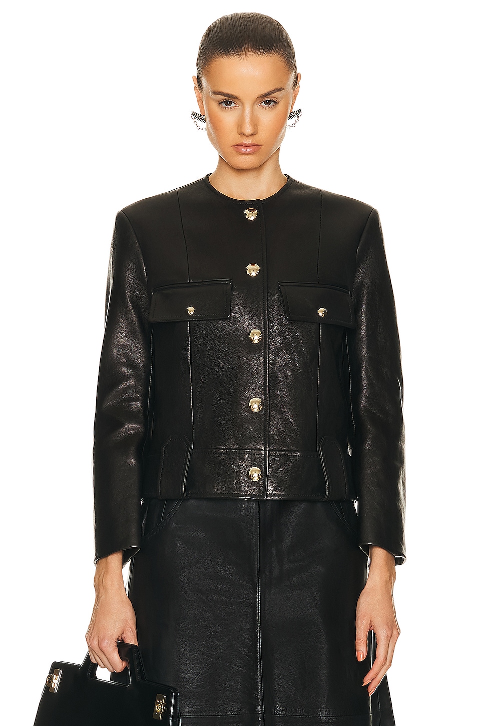 Image 1 of KHAITE Laybin Jacket in Black