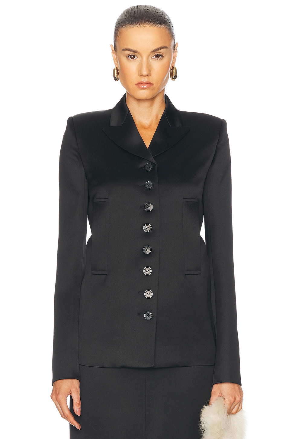 Image 1 of KHAITE Saraphina Jacket in Black