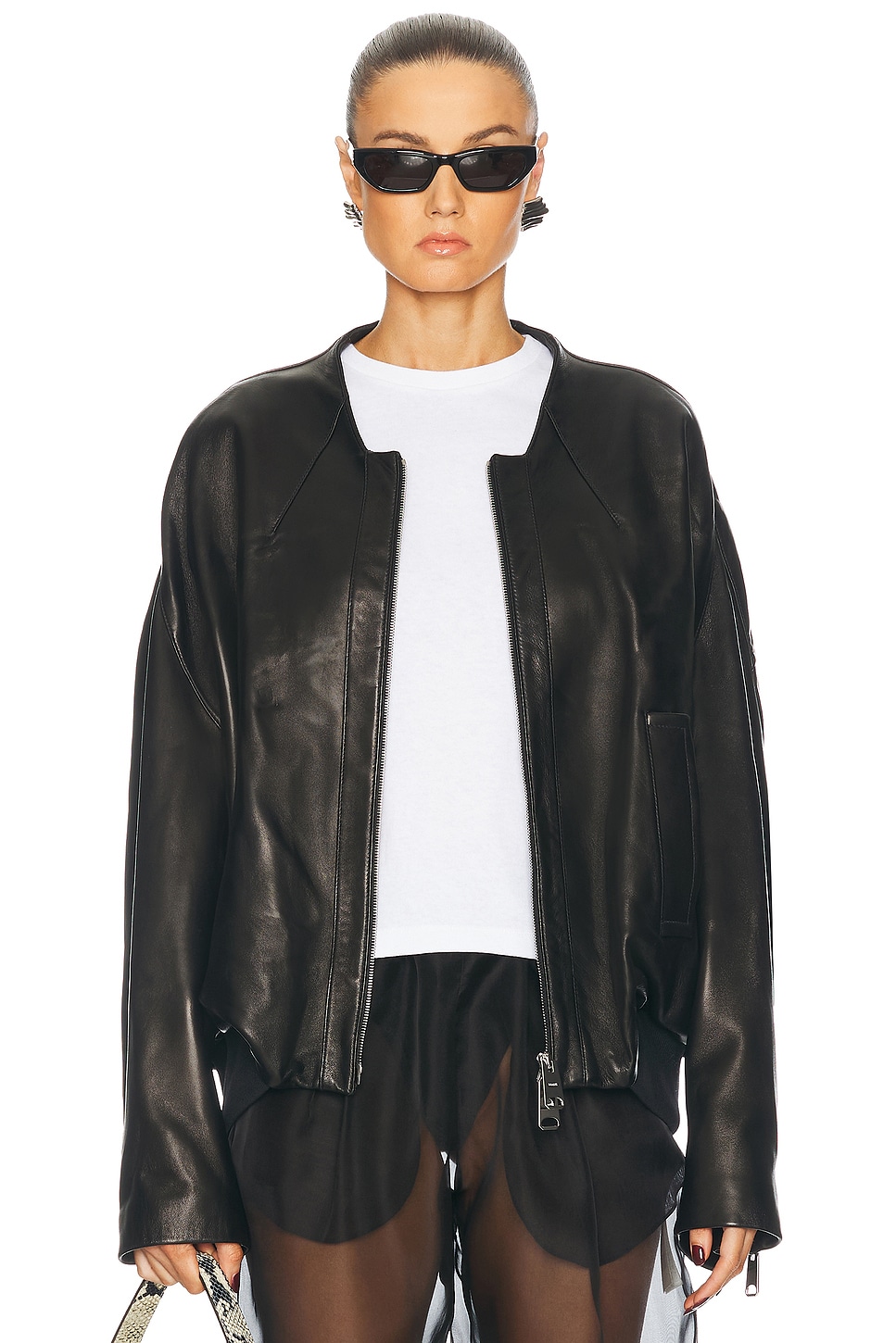 Hewit Leather Jacket in Black