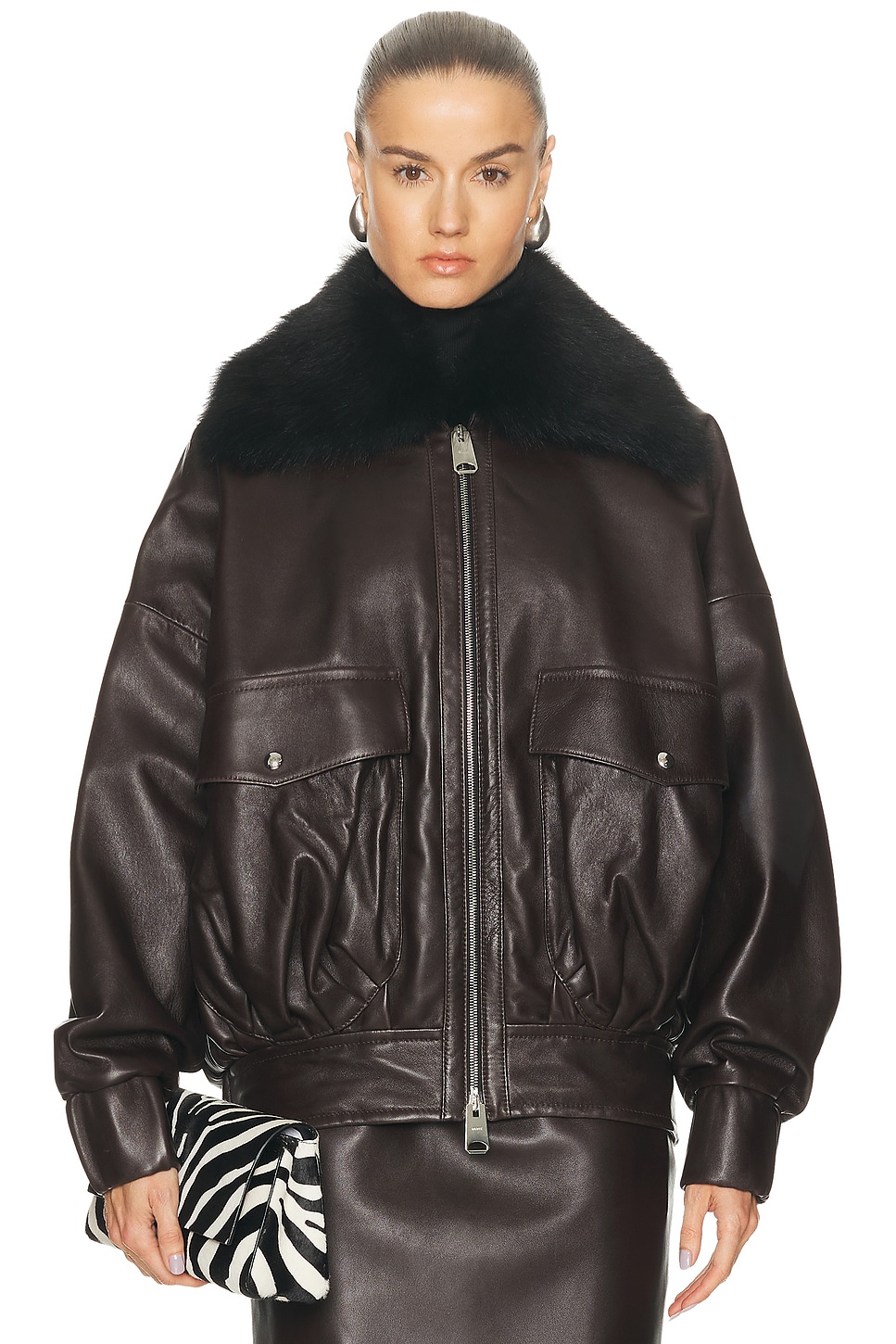 Image 1 of KHAITE Daemon Jacket in Mud