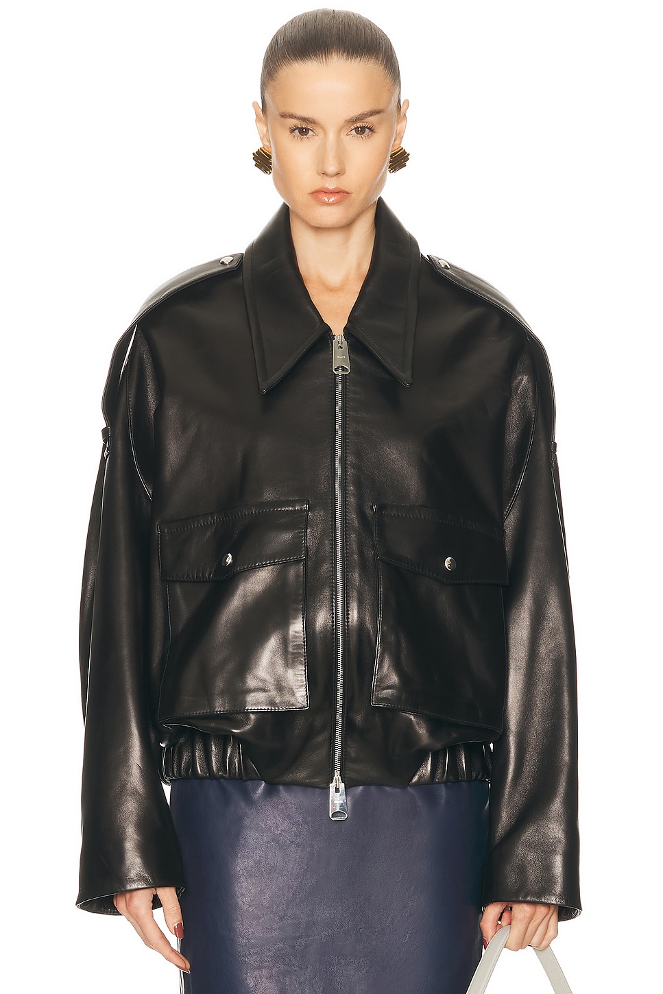 KHAITE Owey Jacket in Black