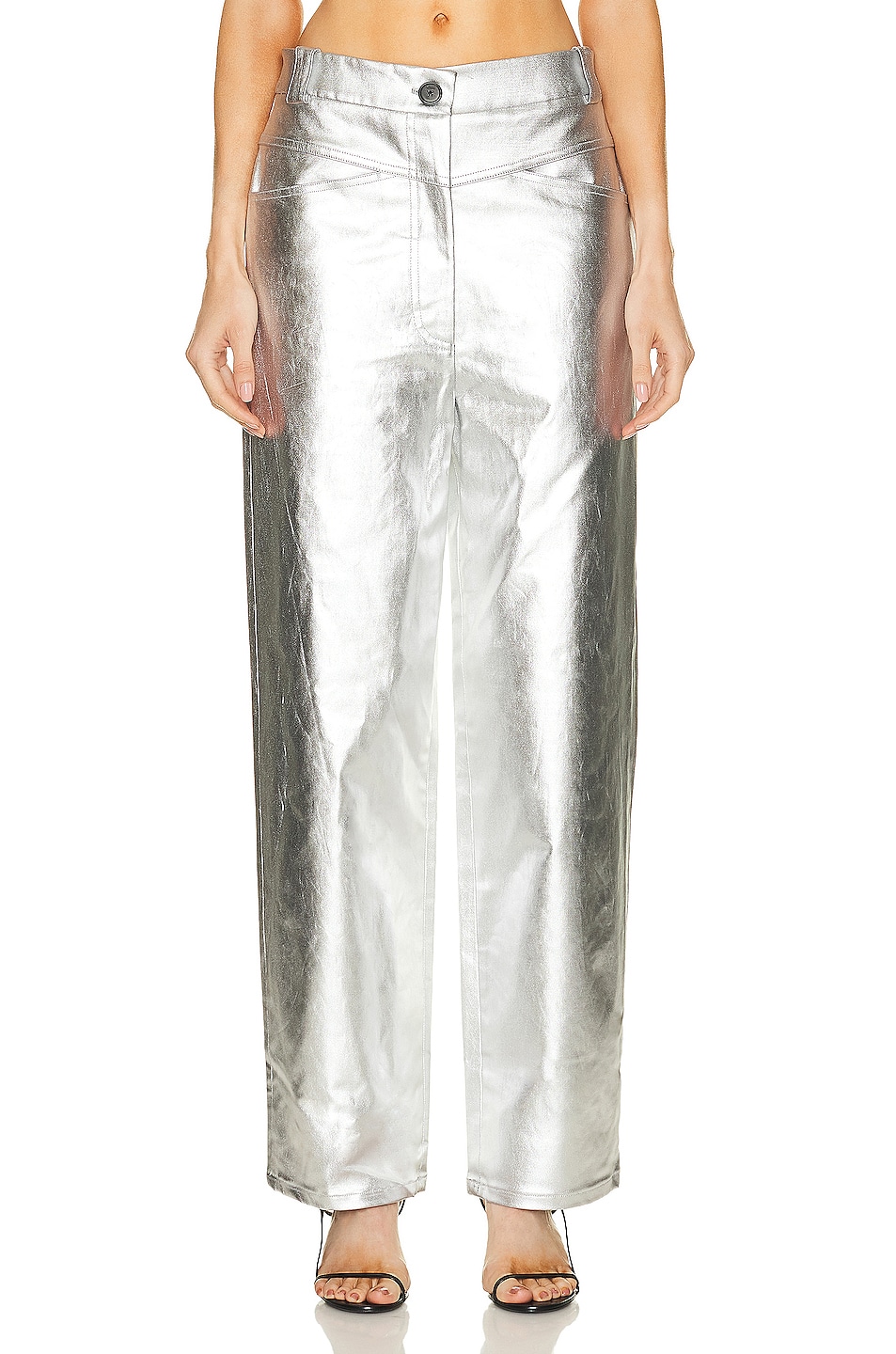 Image 1 of KHAITE Preen Pant in Silver