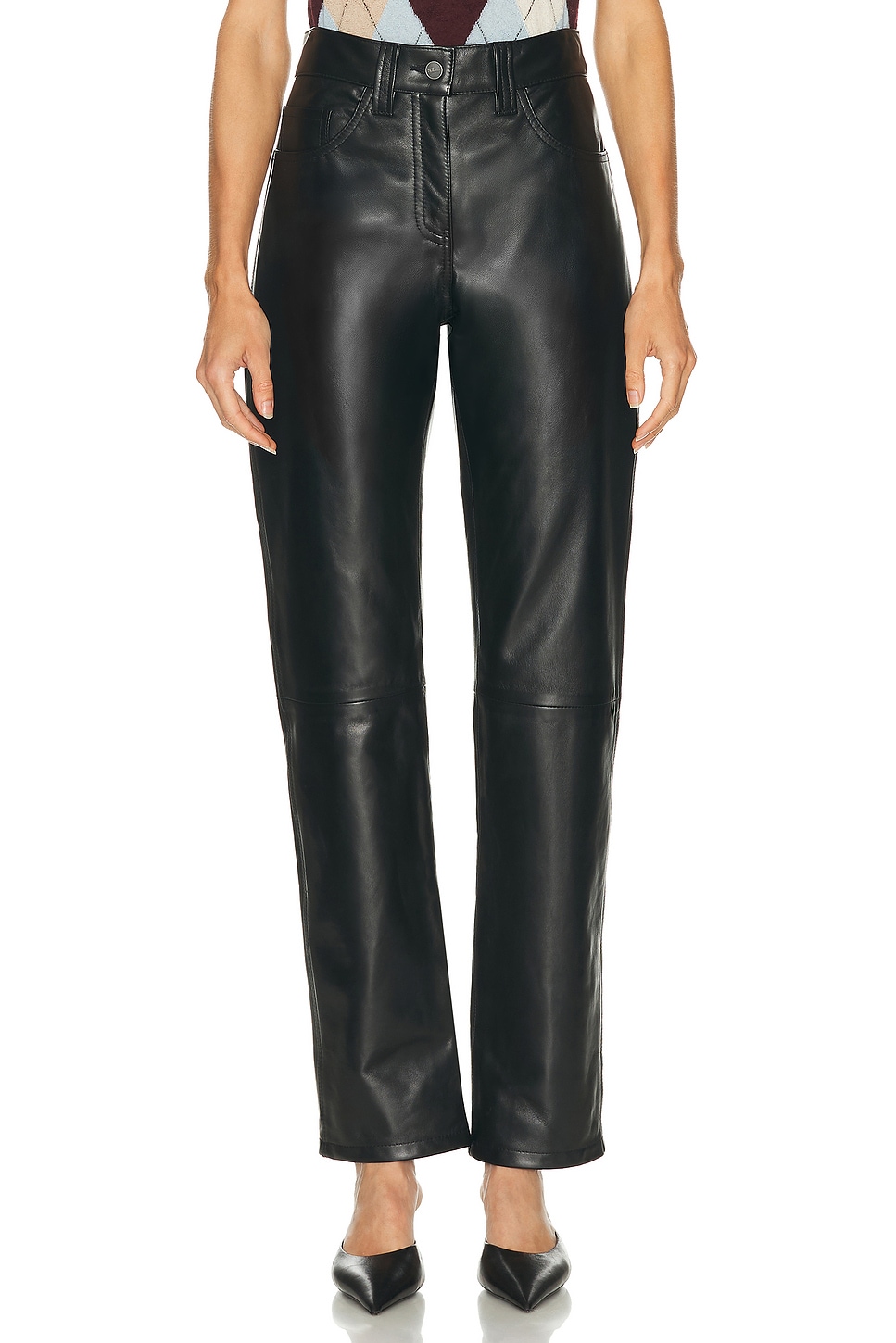 Image 1 of KHAITE Callum Pant in Black