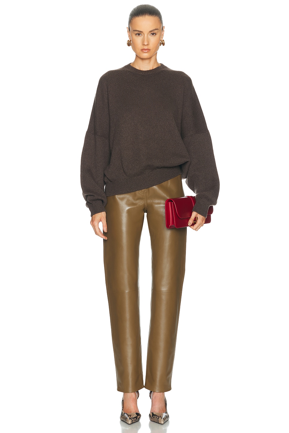 KHAITE Callum Leather Pant | Thumbnail 5 KHAITE Callum Leather Pant | Thumbnail 5