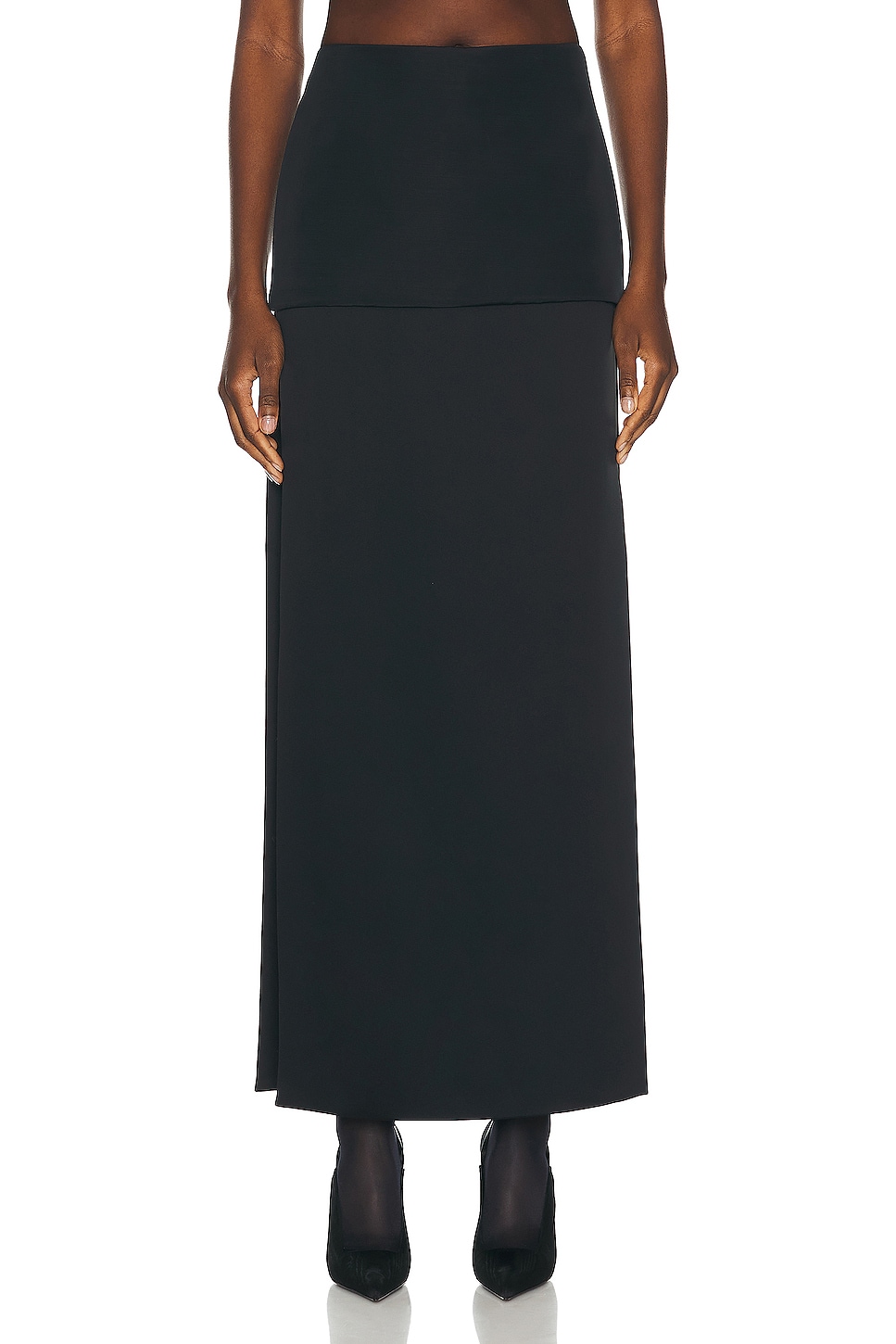 Image 1 of KHAITE Saxon Skirt in Black