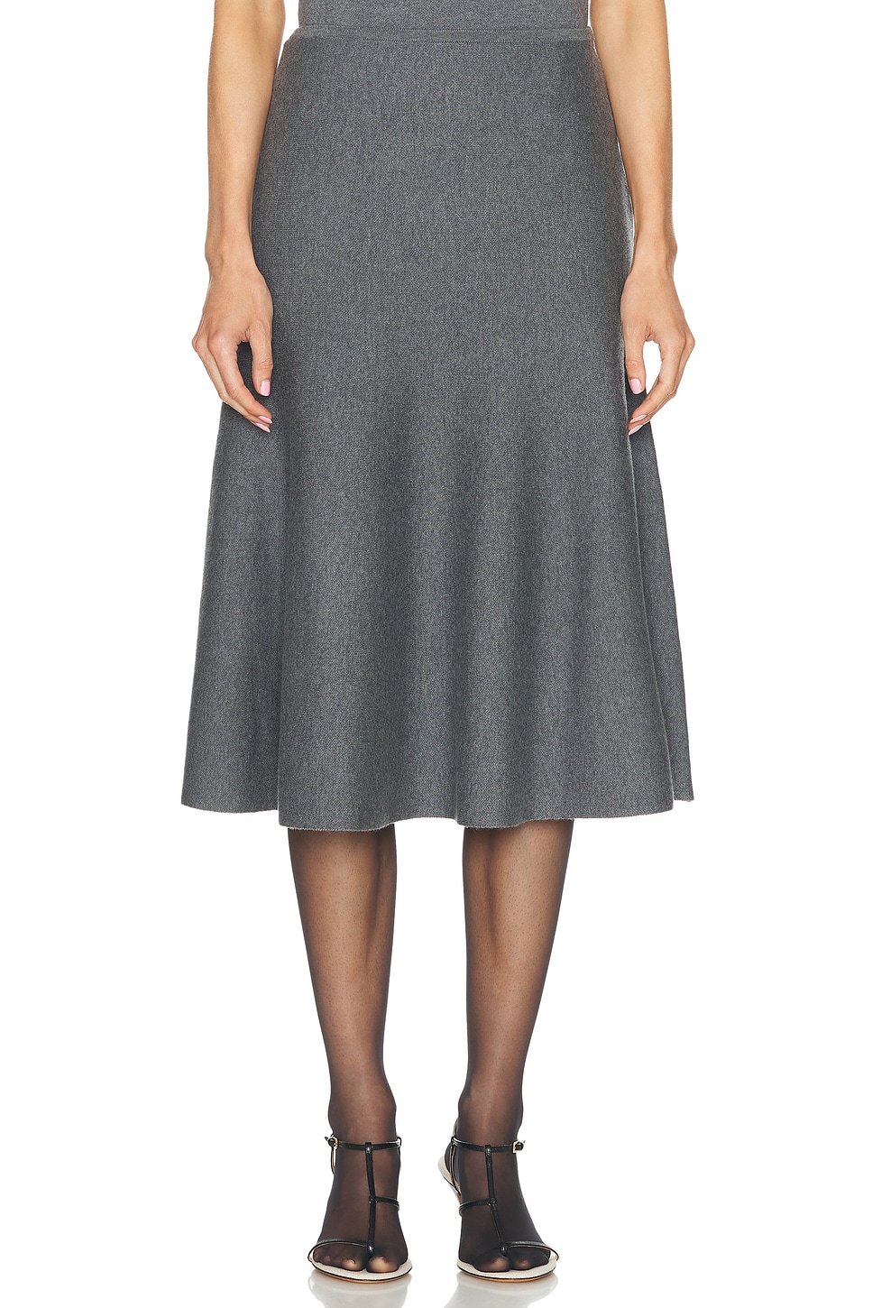 Image 1 of KHAITE Odil Skirt in Sterling