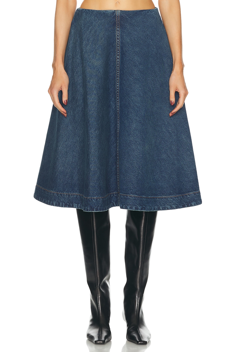 Renta Skirt in Denim-Medium