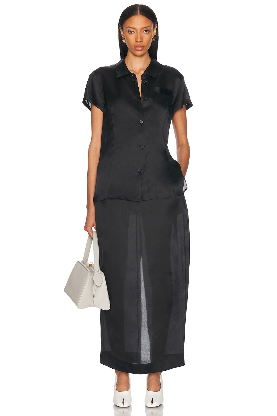 KHAITE Lucian Organza Skirt thumbnail