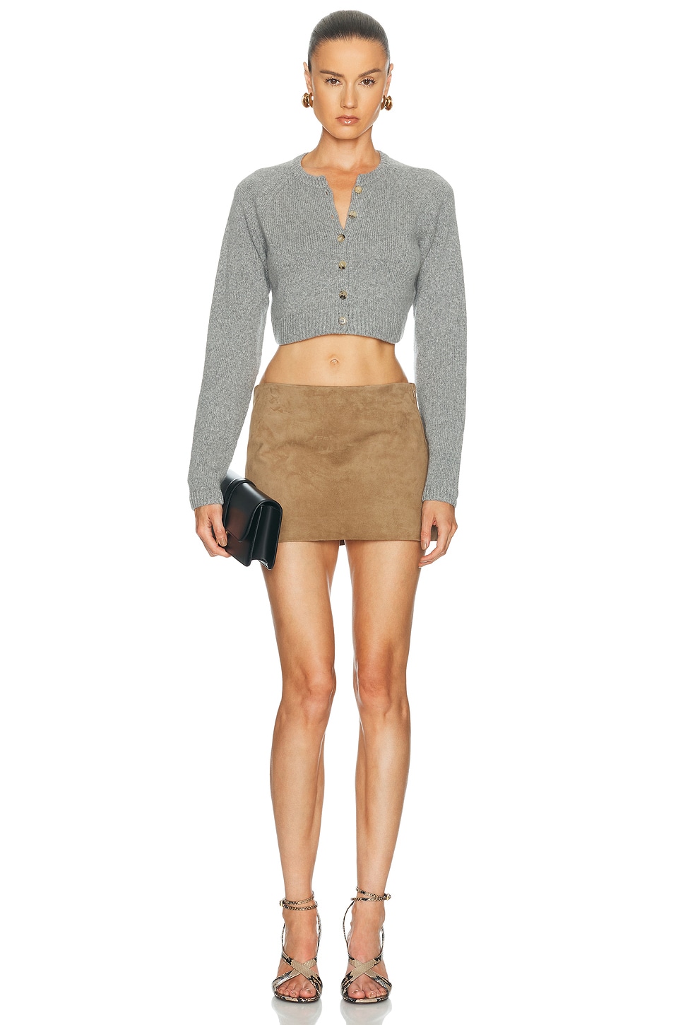 KHAITE Jett Suede Skirt | Thumbnail 5 KHAITE Jett Suede Skirt | Thumbnail 5