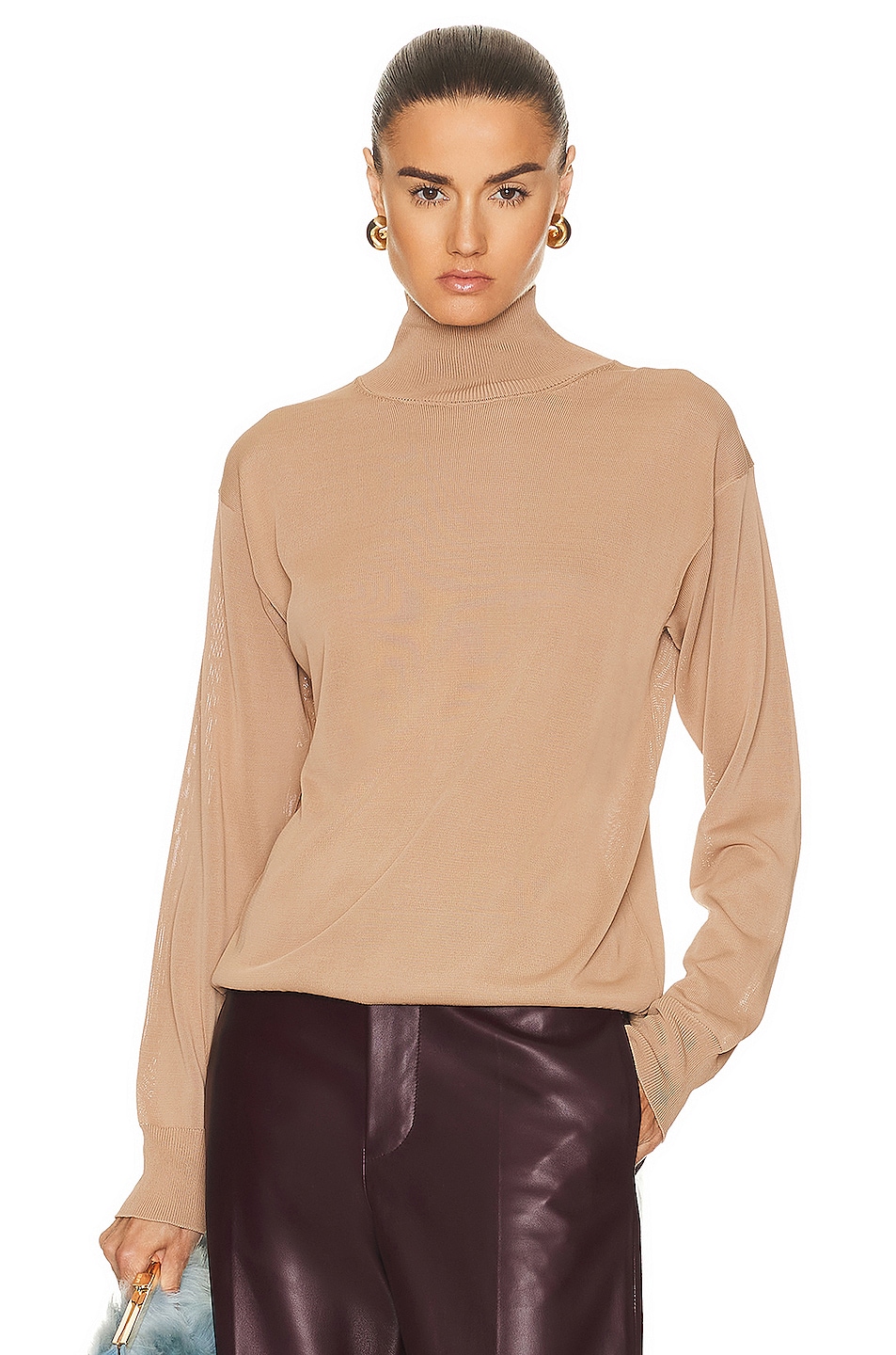 Image 1 of KHAITE Paco Top in Almond