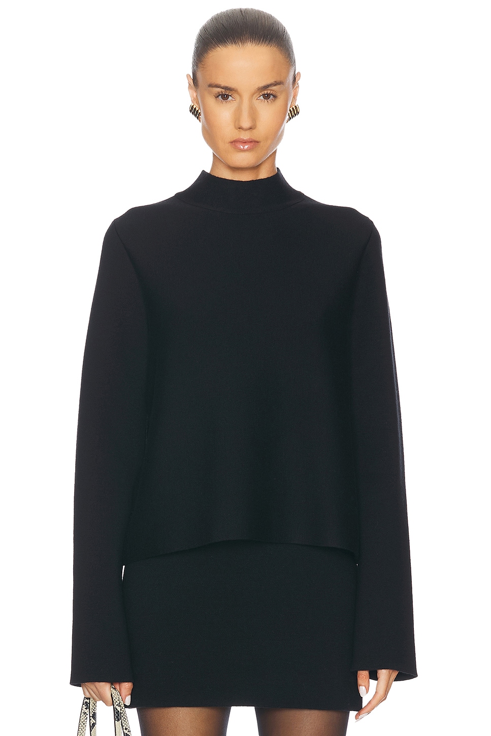 Image 1 of KHAITE Calliope Top in Black