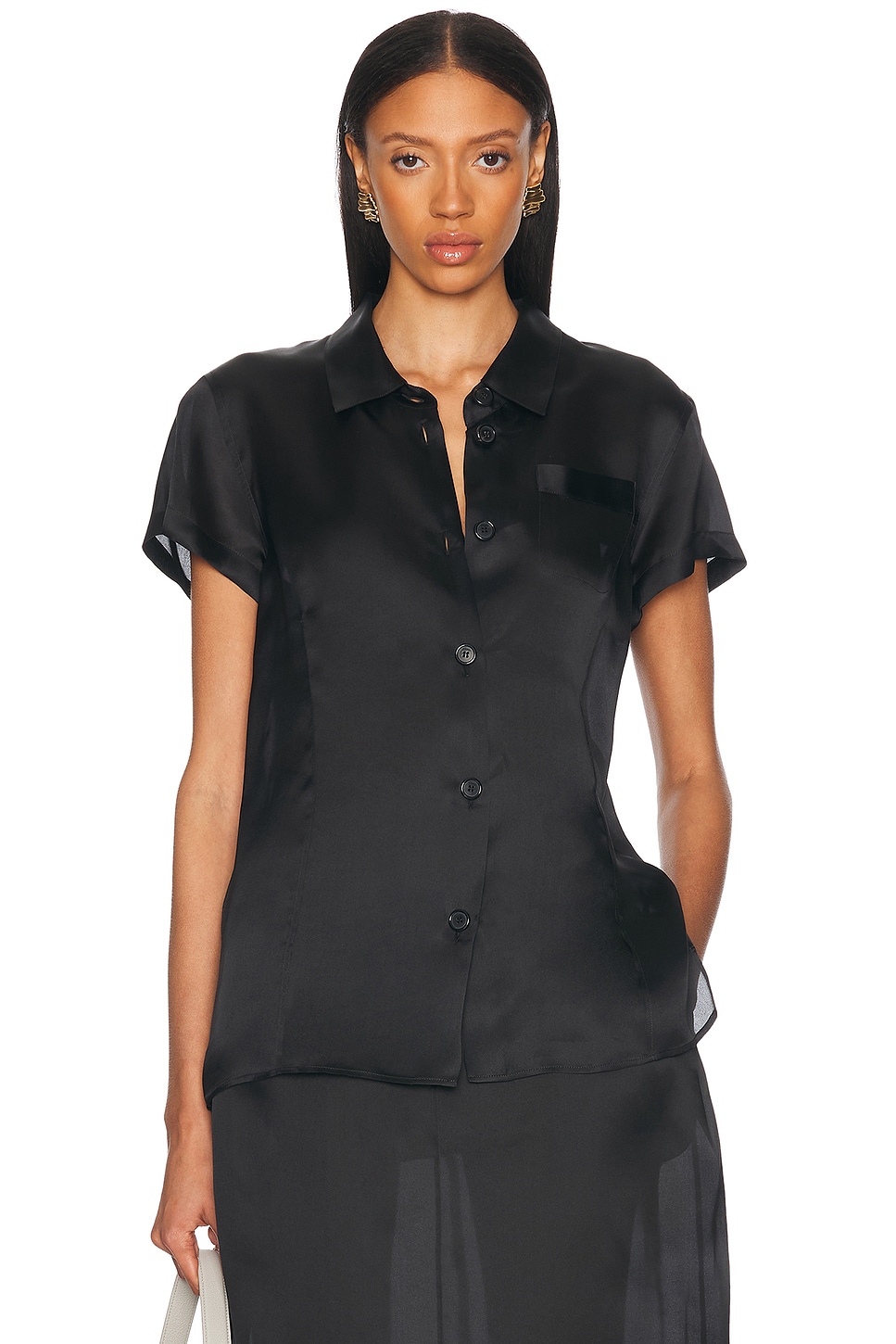 Khaite Keefe Satin Top