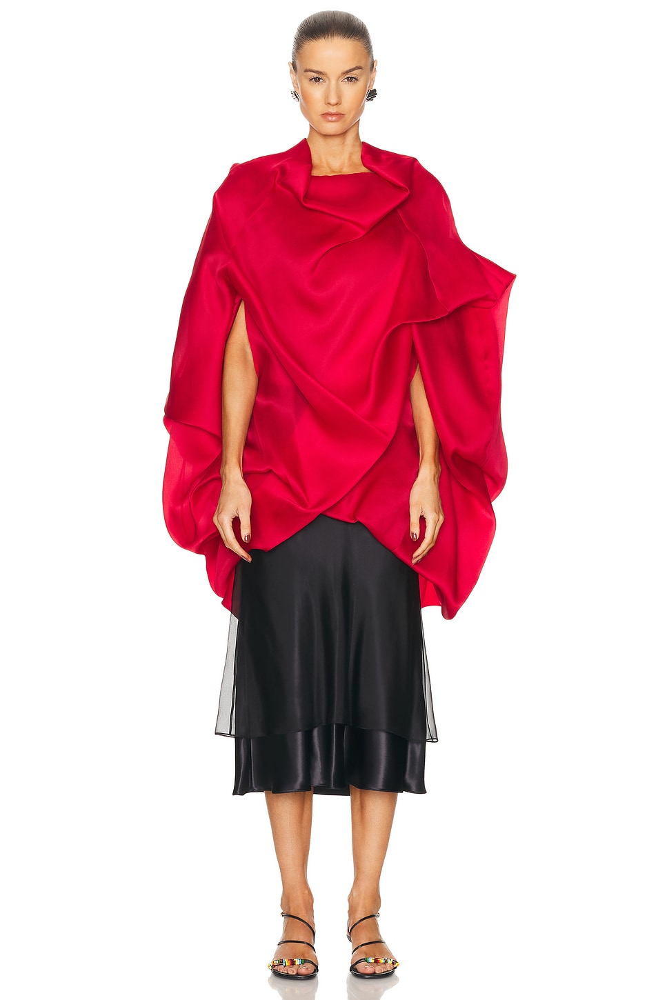 Image 1 of KHAITE Kobe Top in Raspberry