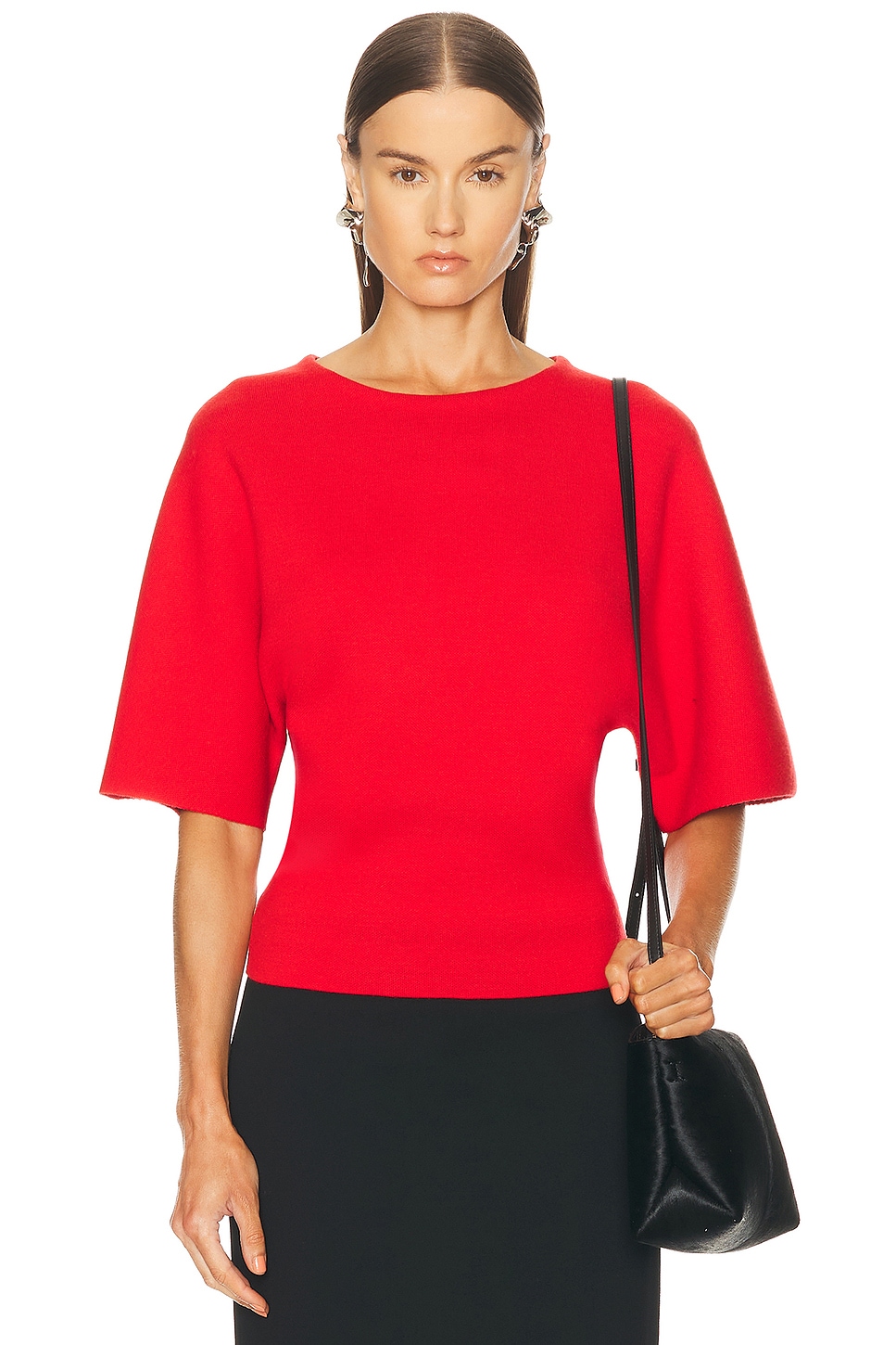 Image 1 of KHAITE Warren Top in Fire Red