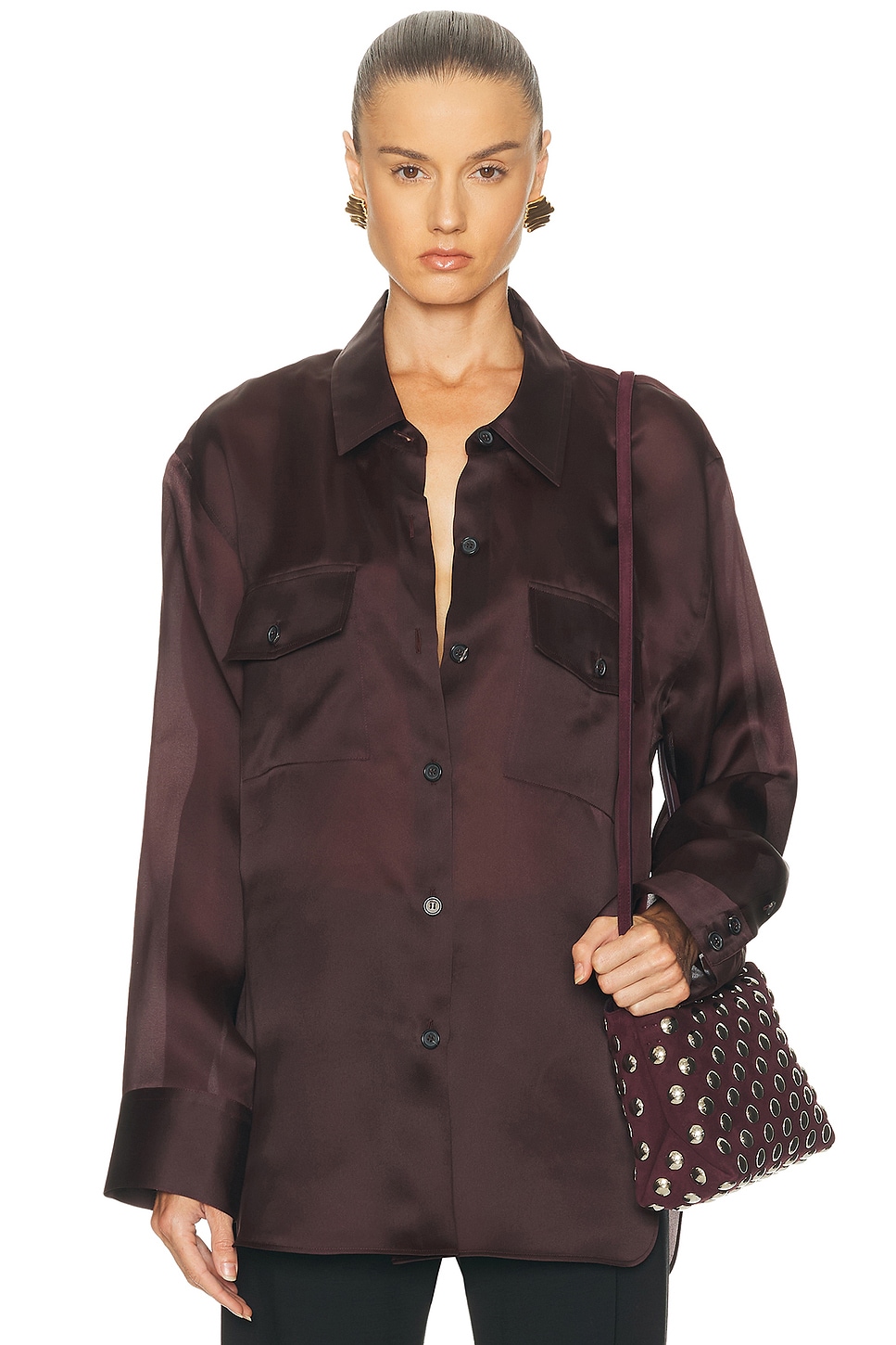 Image 1 of KHAITE Matteo Top in Almandine