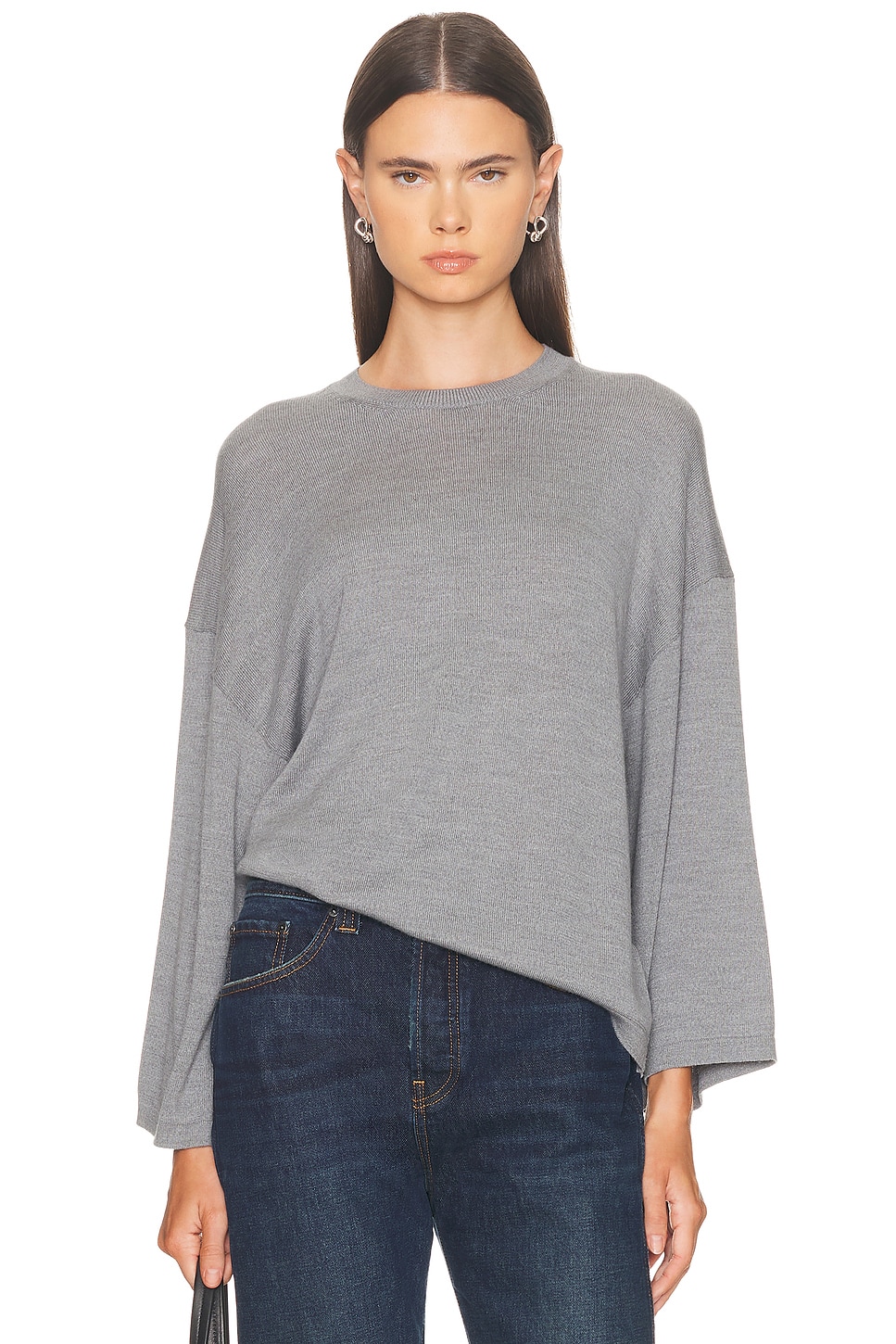 Image 1 of KHAITE Darcy Top in Sterling