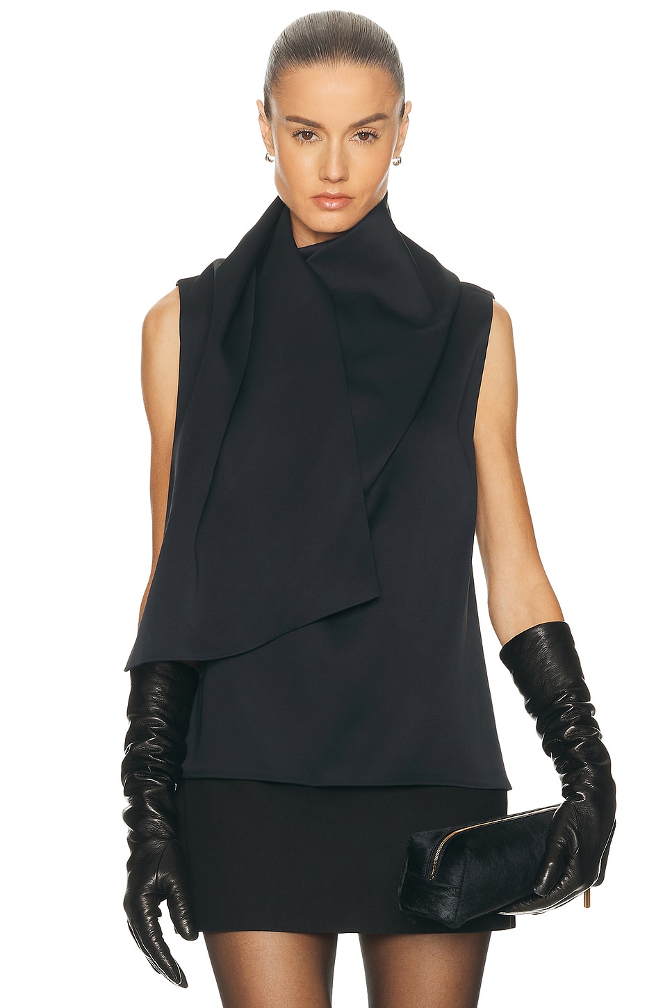 Image 1 of KHAITE Loe Top in Black
