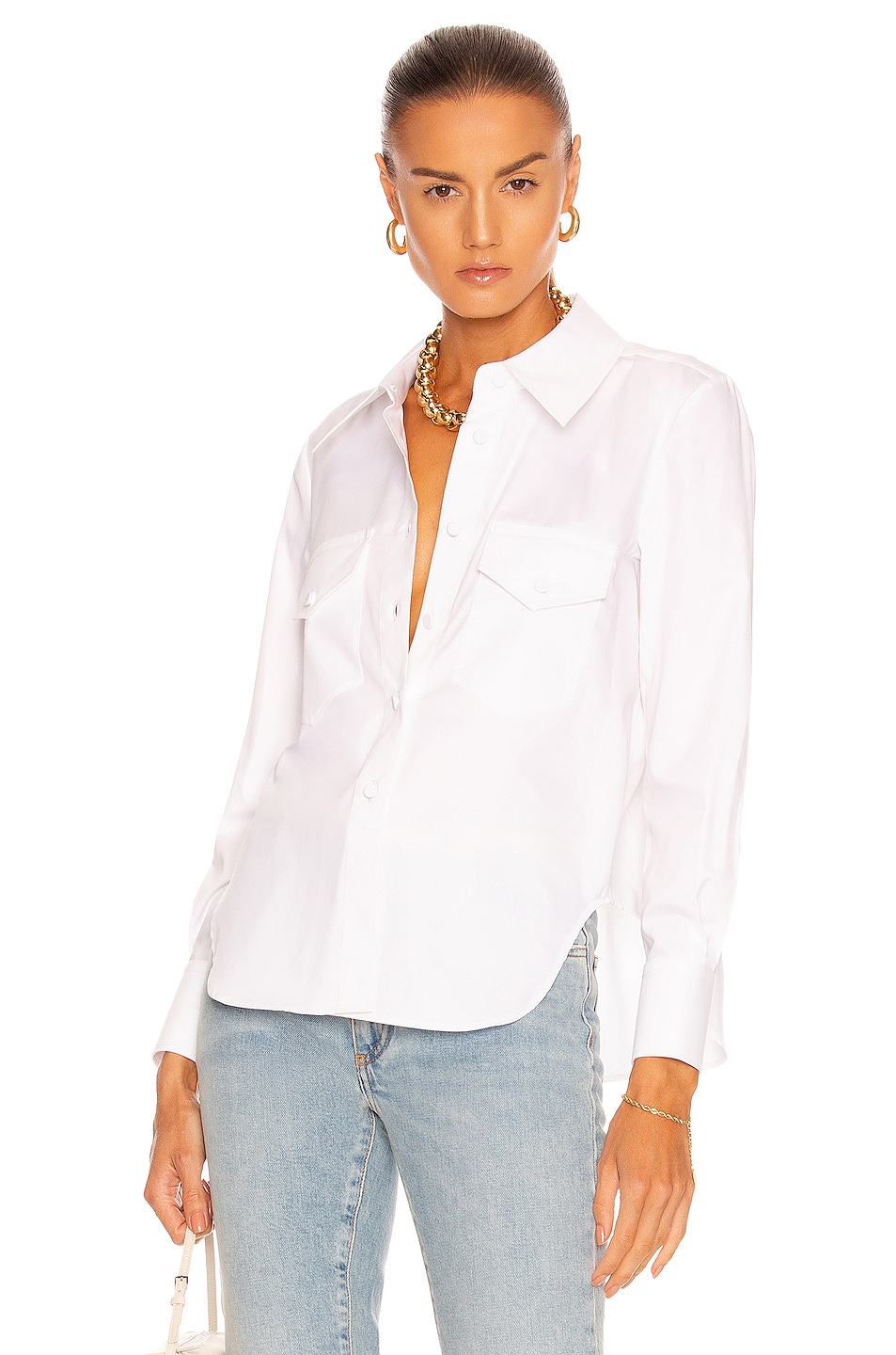 Image 1 of KHAITE Jackie Top in White