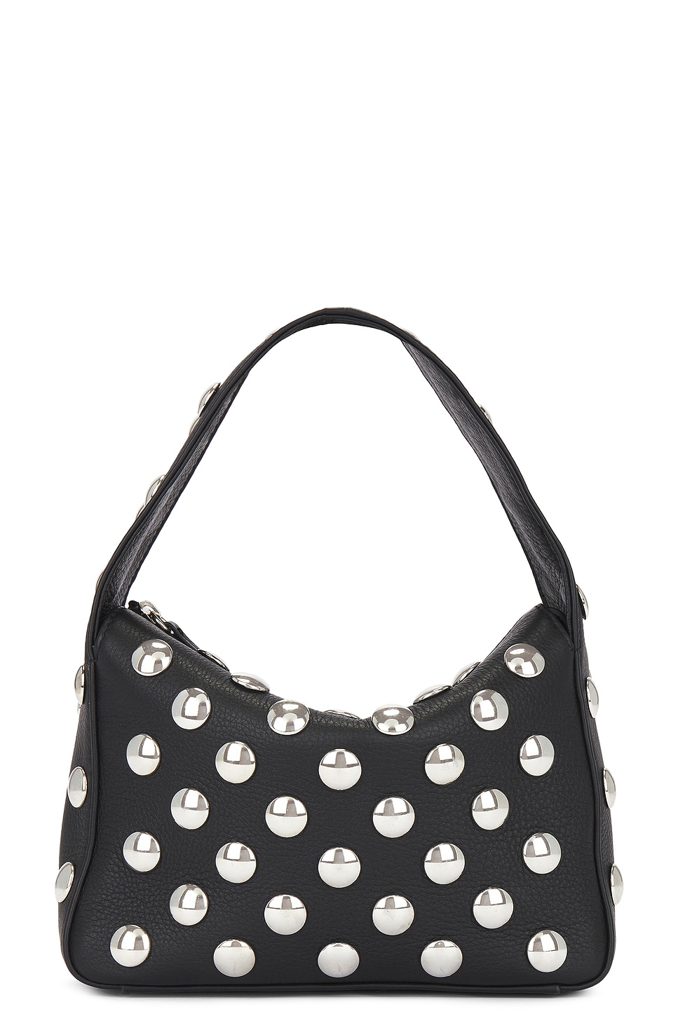 Elena Small Studded Handbag in Black