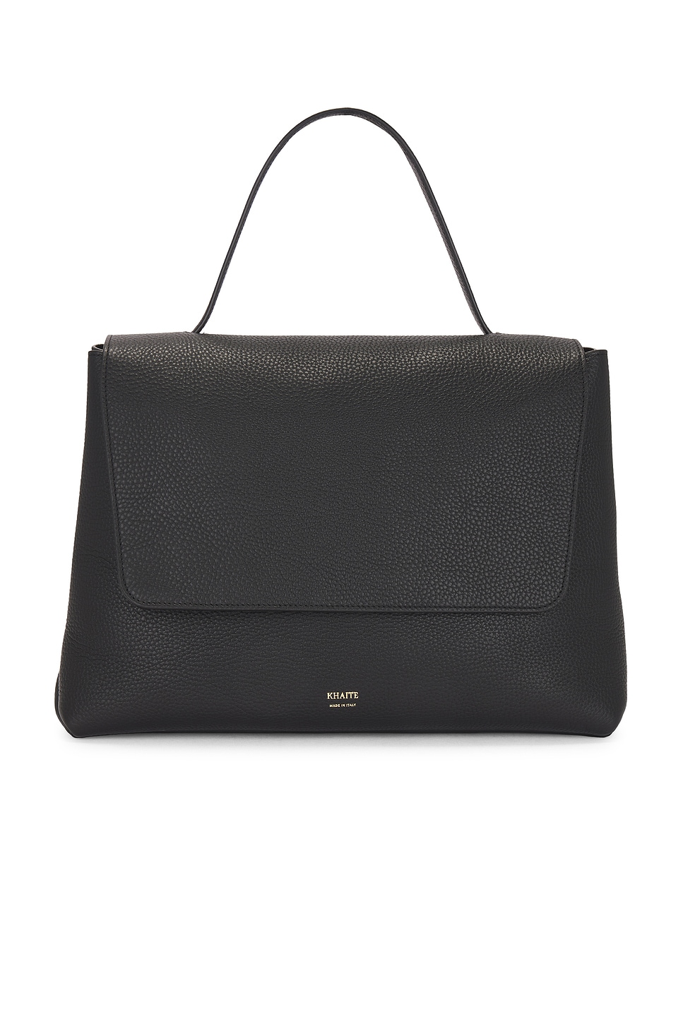 Shop Khaite Lia Large Top Handle Bag In Black