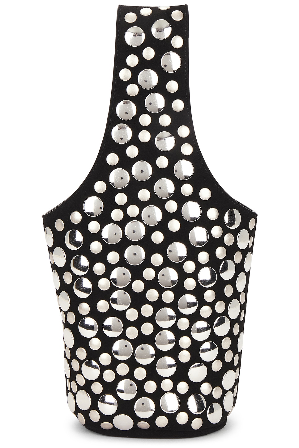 Khaite Livia Small Studded Suede Bucket Bag