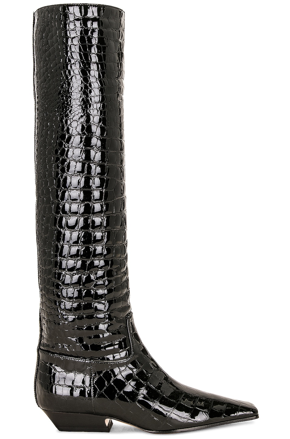 Image 1 of KHAITE Marfa Classic Flat Knee High Boot in Black