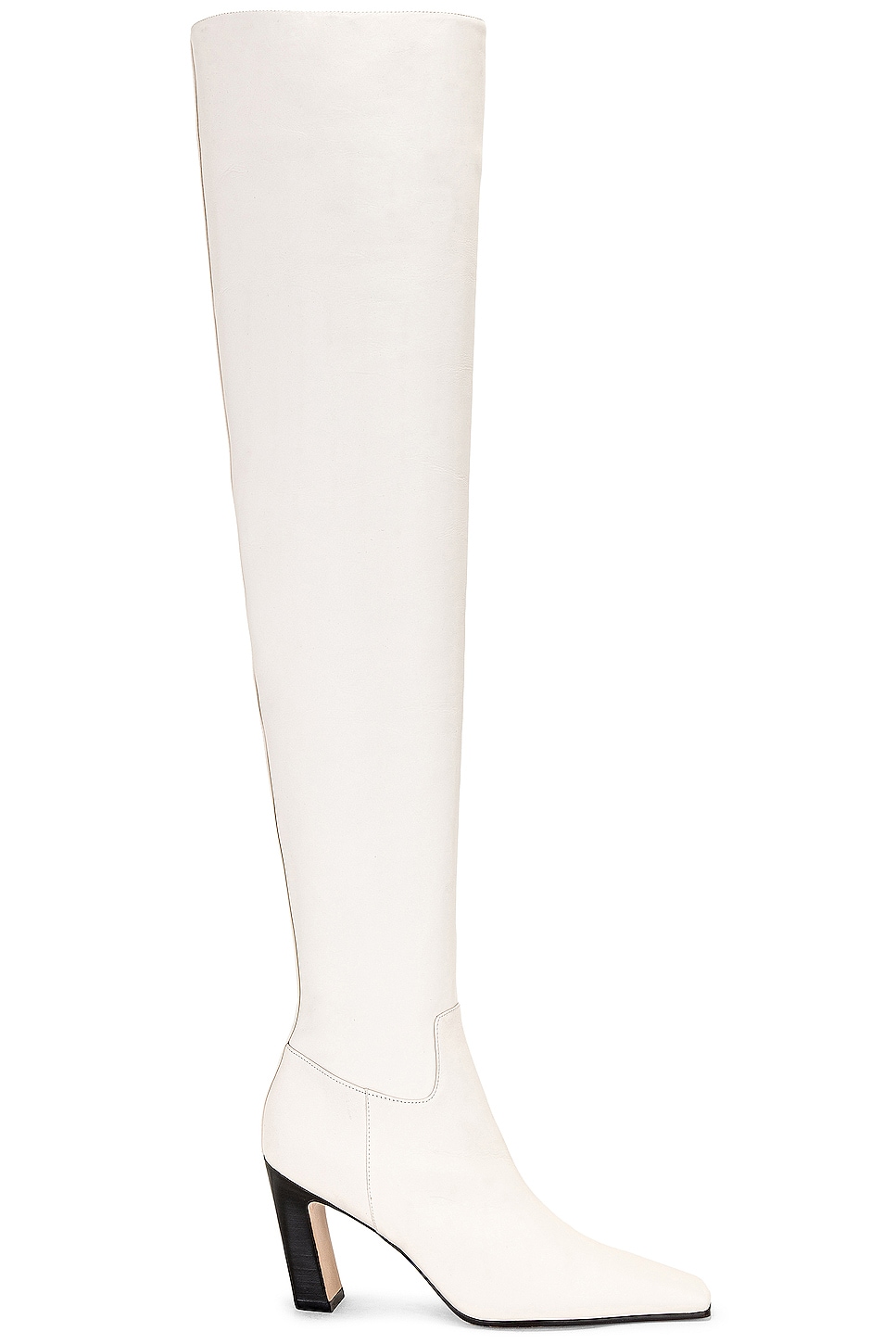 Image 1 of KHAITE Marfa Classic Over The Knee Heel Boot in Off White