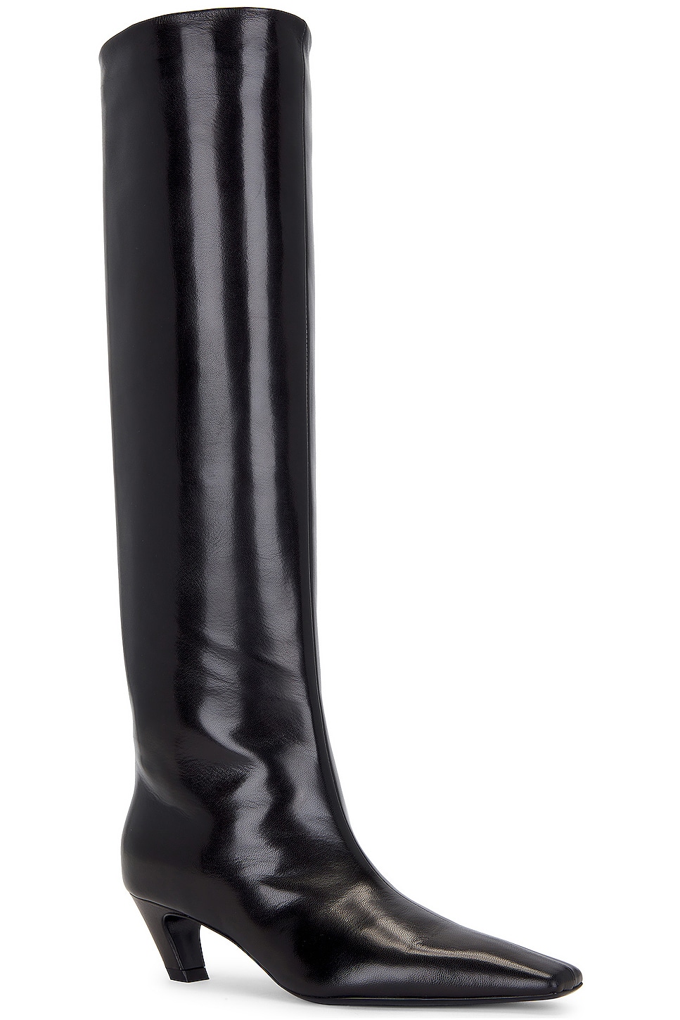 KHAITE Davis Knee High Boots in Black | FWRD
