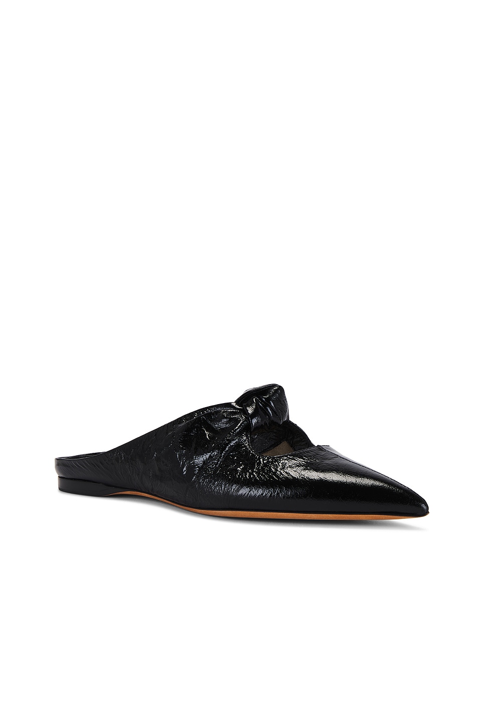 Shop Khaite Rowan Flat Mule In Black