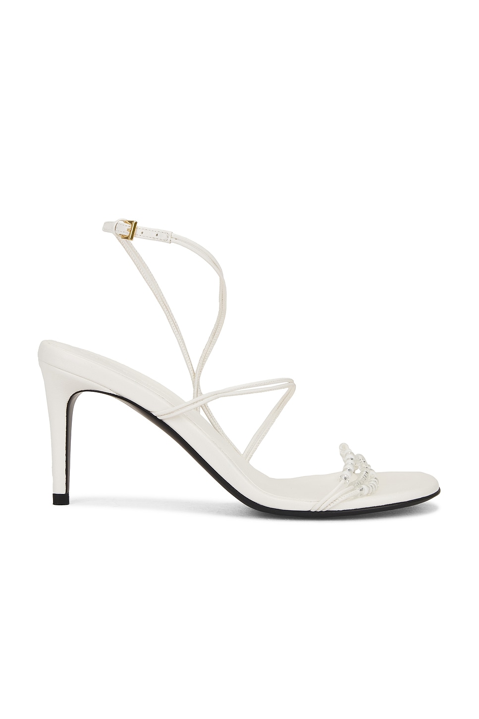 Loop 75 Sandal With Beads in White