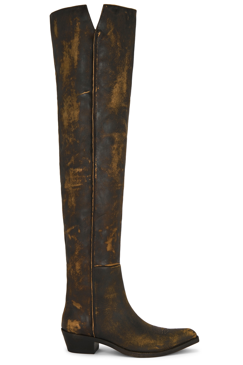 Image 1 of KHAITE Olive Otk Boots 25 in Vintage Black