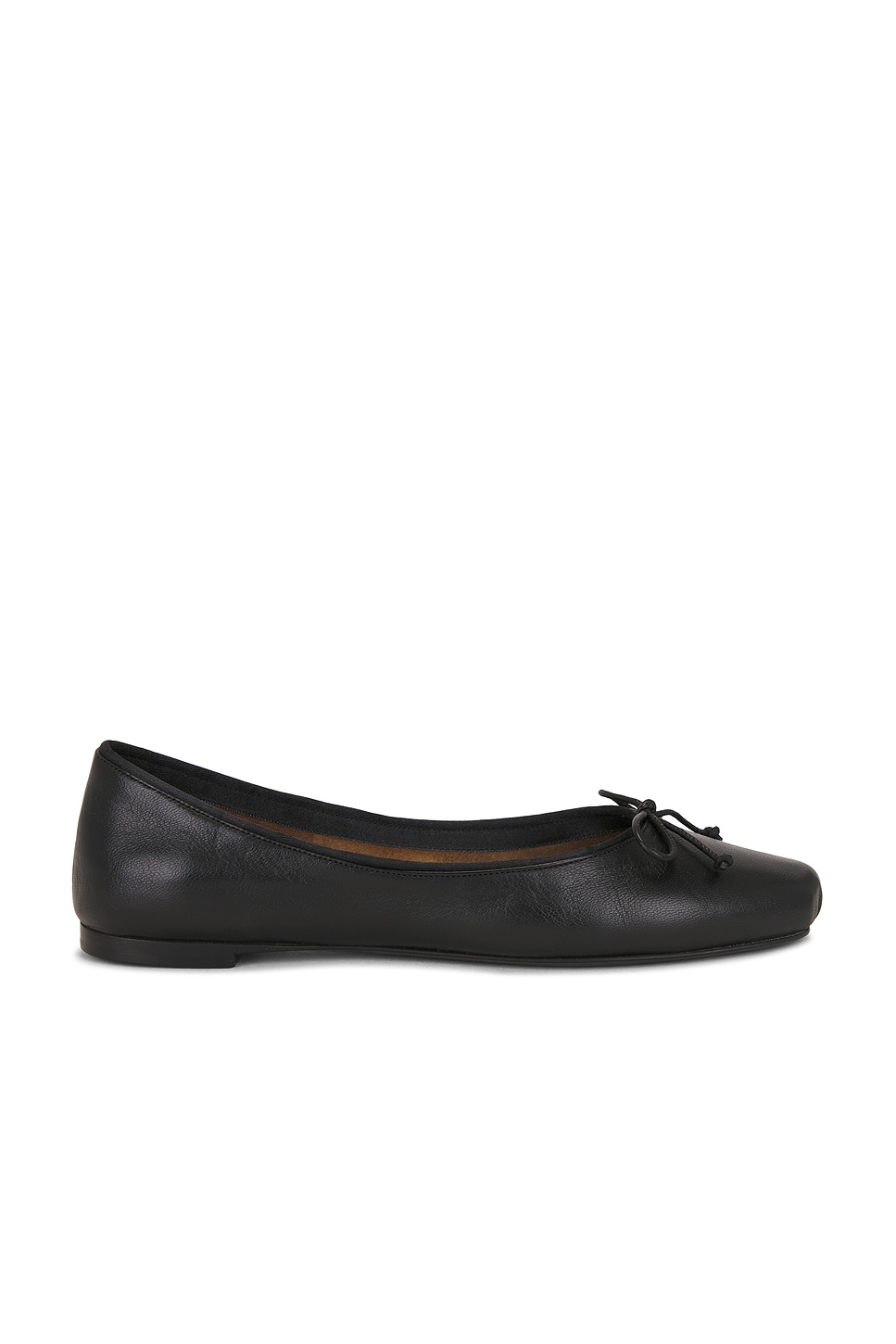 Charlotte Ballerina Flat in Black