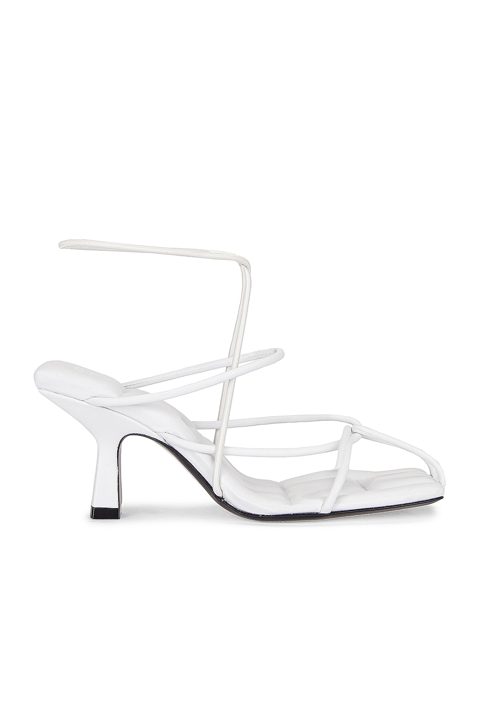 Image 1 of KHAITE Monza Heeled Sandals in White