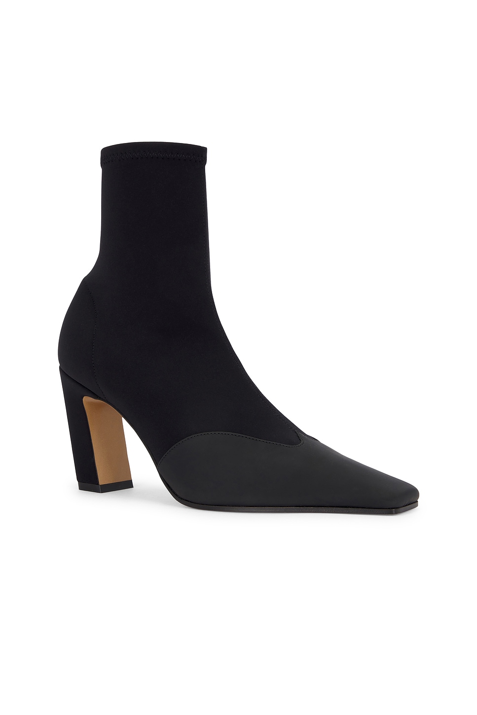 Khaite Nevada Ankle Stretch Boot In Black