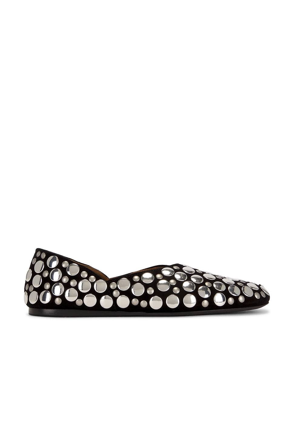 Image 1 of KHAITE Jane Stud Flat in Black