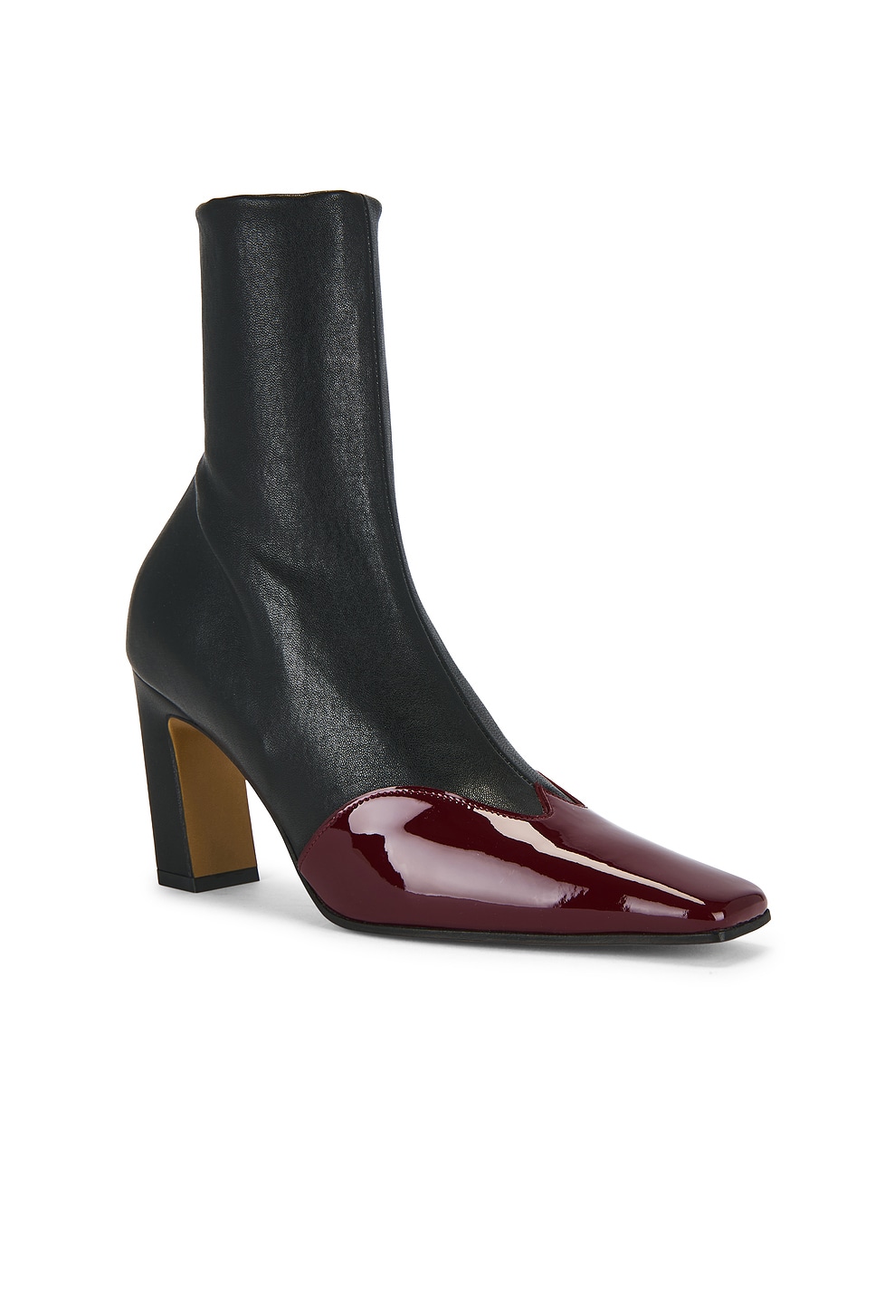 Khaite Nevada 85 Leather Ankle Boots In Black