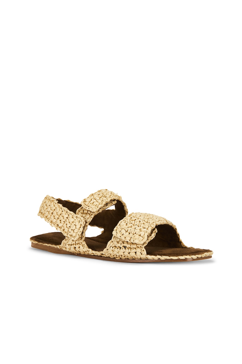KHAITE Boden Raffia Flat