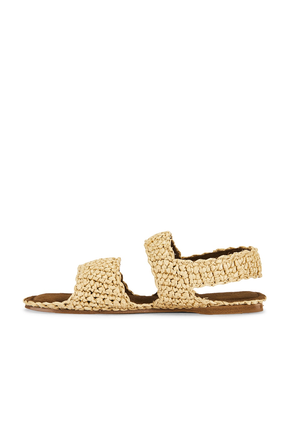 KHAITE Boden Raffia Flat
