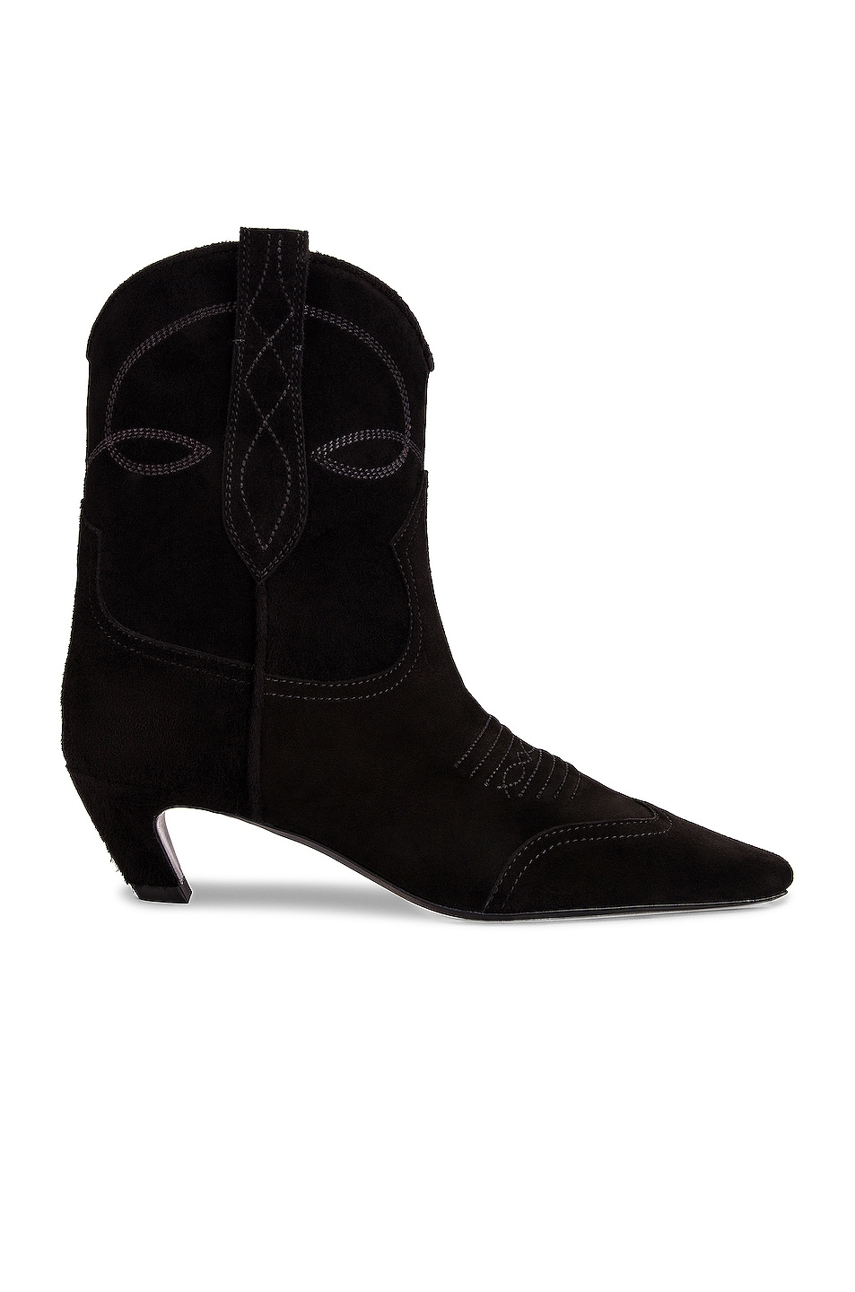 Image 1 of KHAITE Dallas Ankle Boots in Black