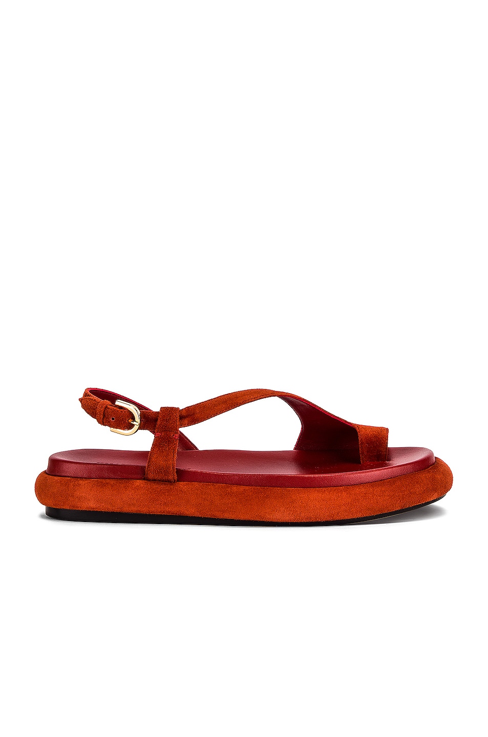 Image 1 of KHAITE Lisbon Sandals in Rust