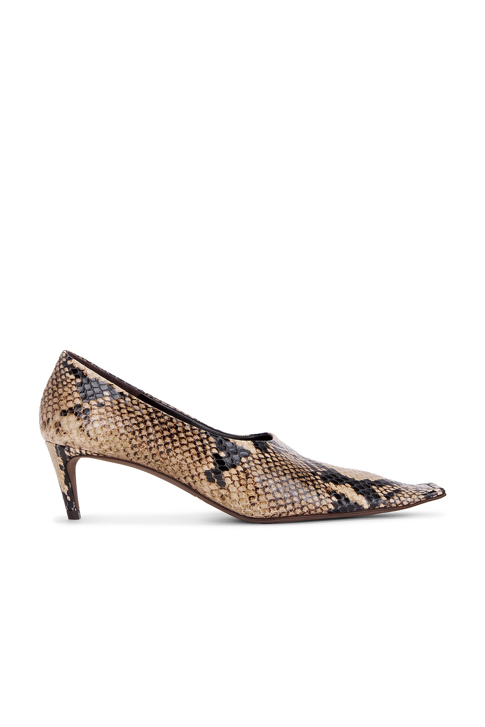 Khaite Marlene Snake-effect Leather Pumps In Animal Print