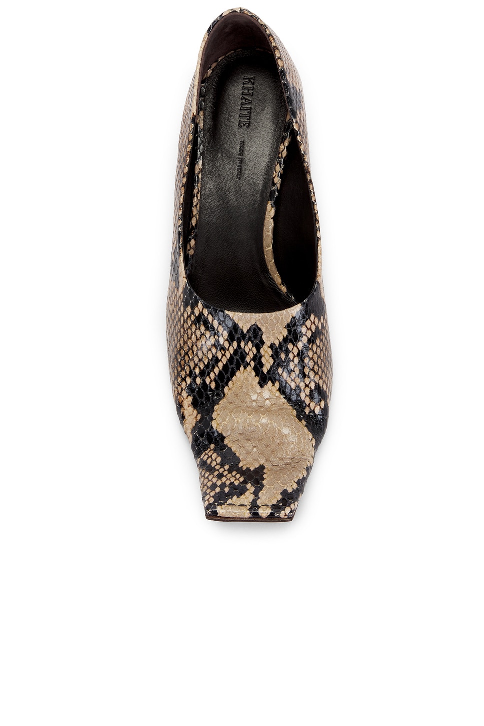 Khaite Marlene Snake-effect Leather Pumps In Animal Print