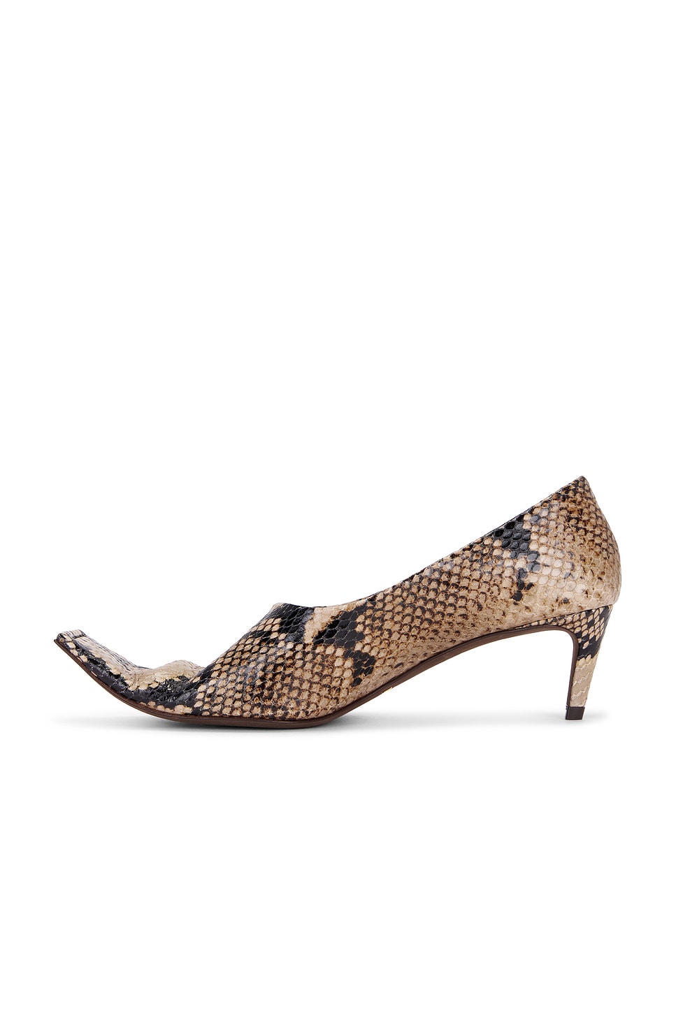 Khaite Marlene Snake-effect Leather Pumps In Animal Print