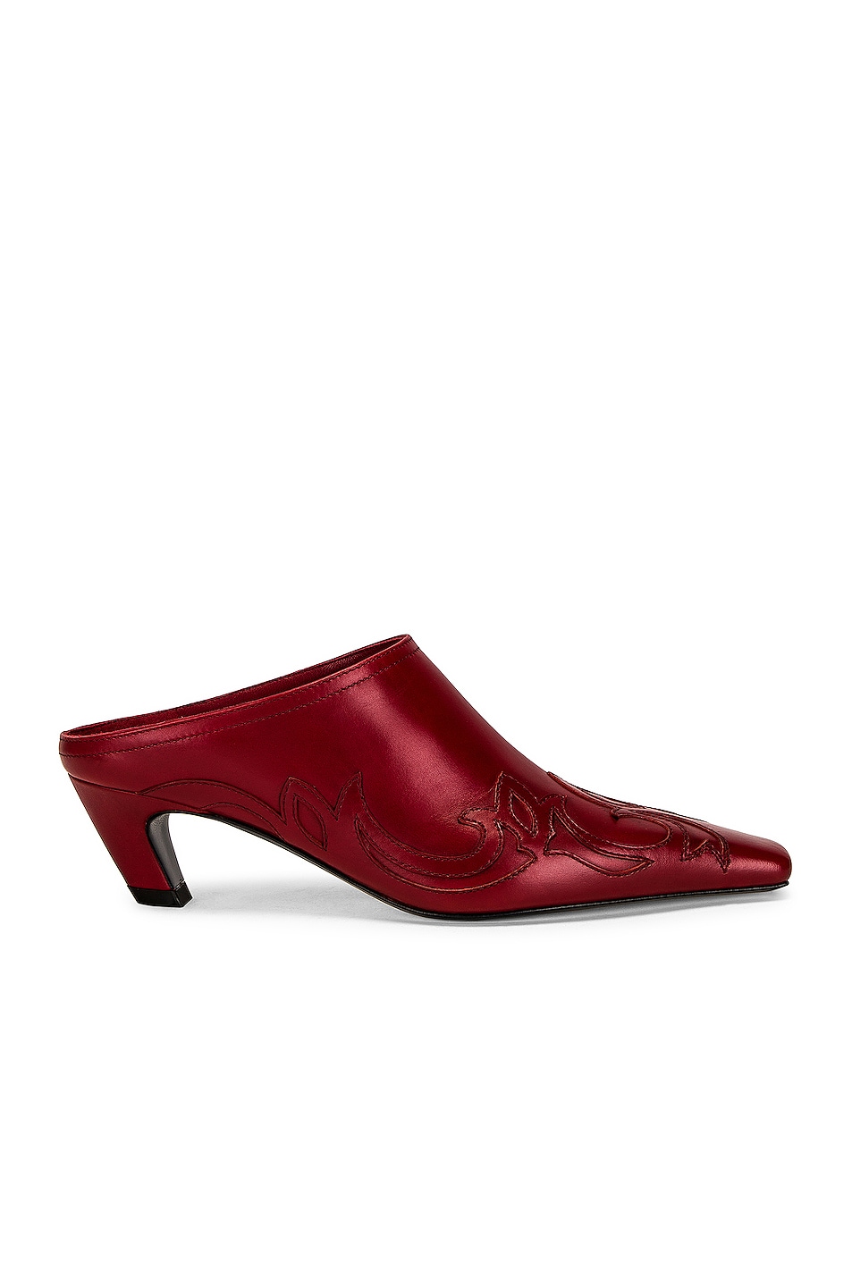 Image 1 of KHAITE for FWRD Madison Mules in Rouge Red