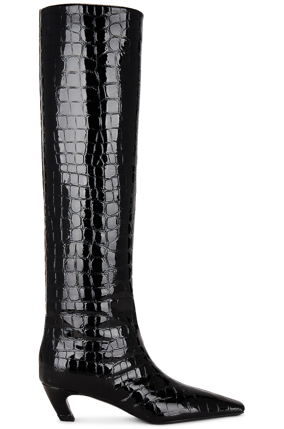 Image 1 of KHAITE Davis Knee High Boot in Black