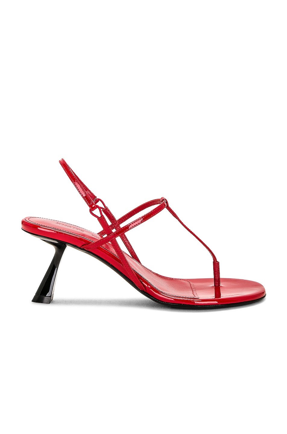 KHAITE Linden Sandal in Scarlet Red | FWRD